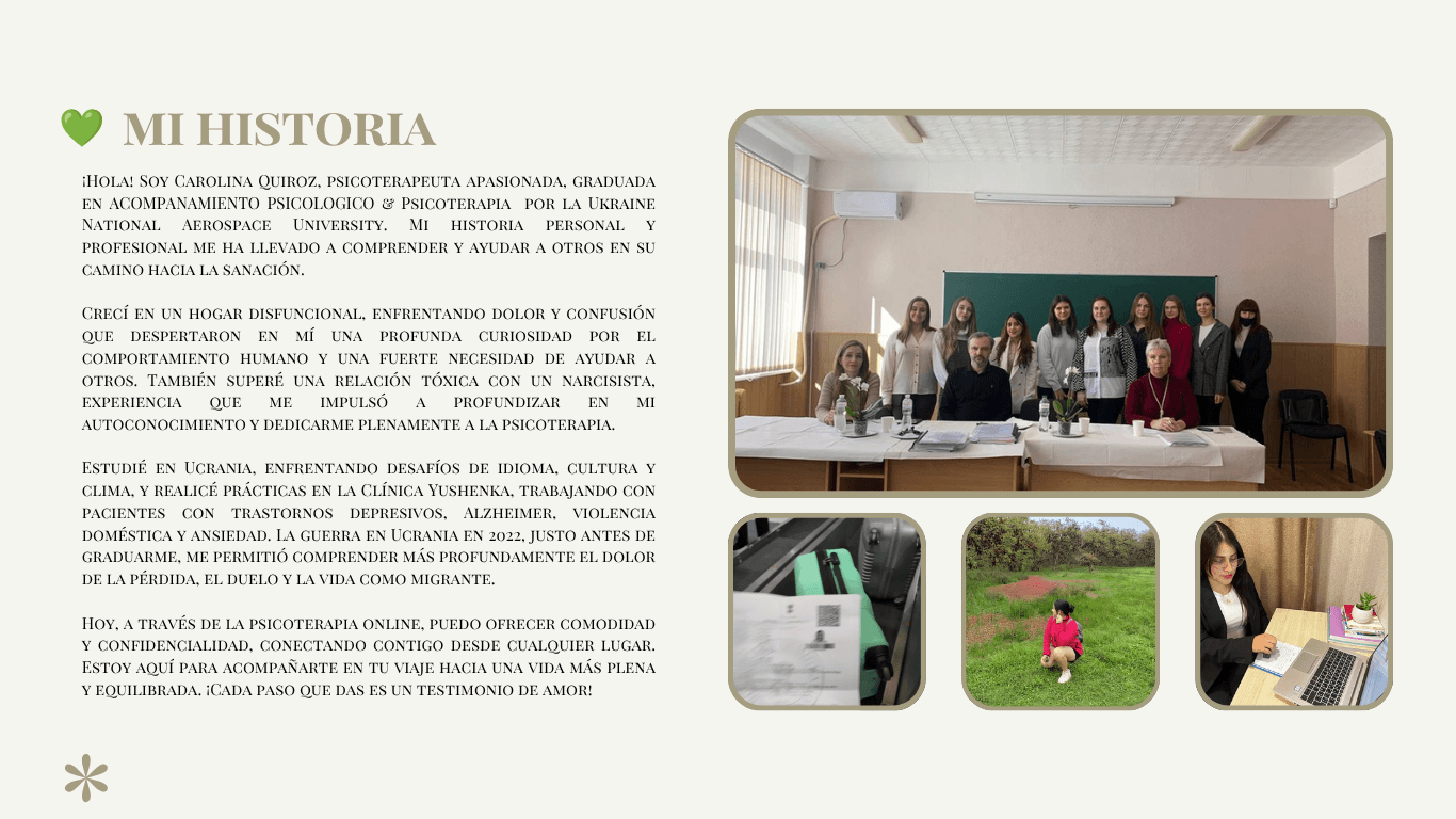 Mi historia de Carolina Quiroz Andrade